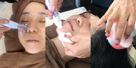 【小顔・リフトアップ】ハイドラ毛穴＋ヒト幹細胞導入＆ヘッドスパ