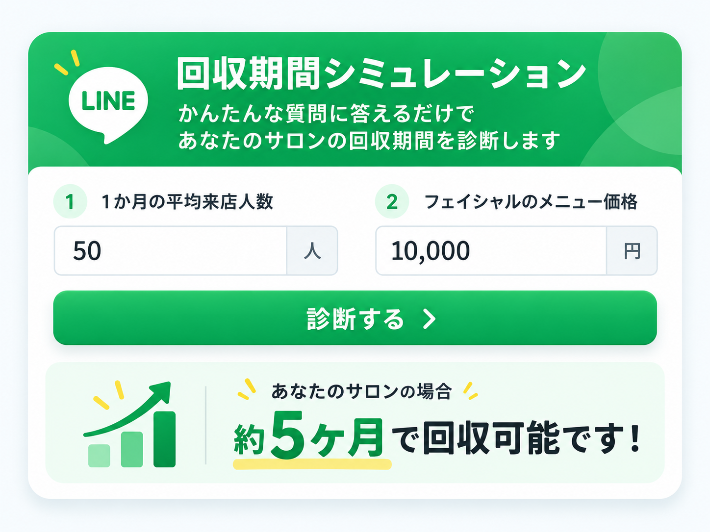 LINEで無料シミュレーションする